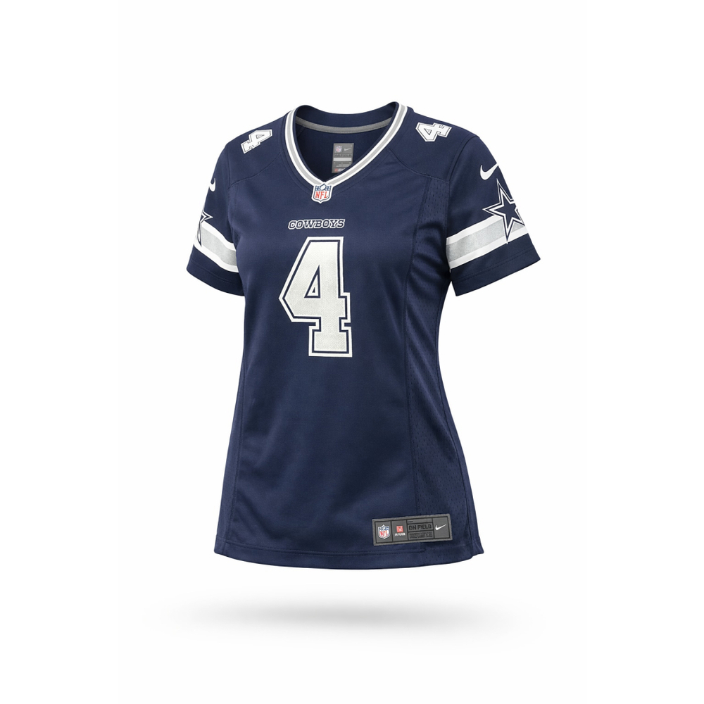 Nike Women's Dak Prescott #4 Dallas Cowboys On Field NFL Jersey Navy/White Sz L